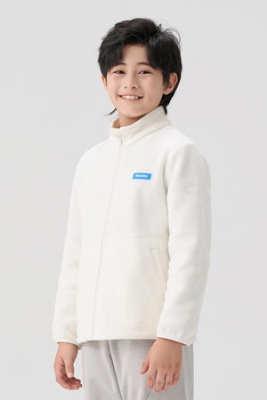 Lightweight Extra-Warm Fleece Jacket - Classic White