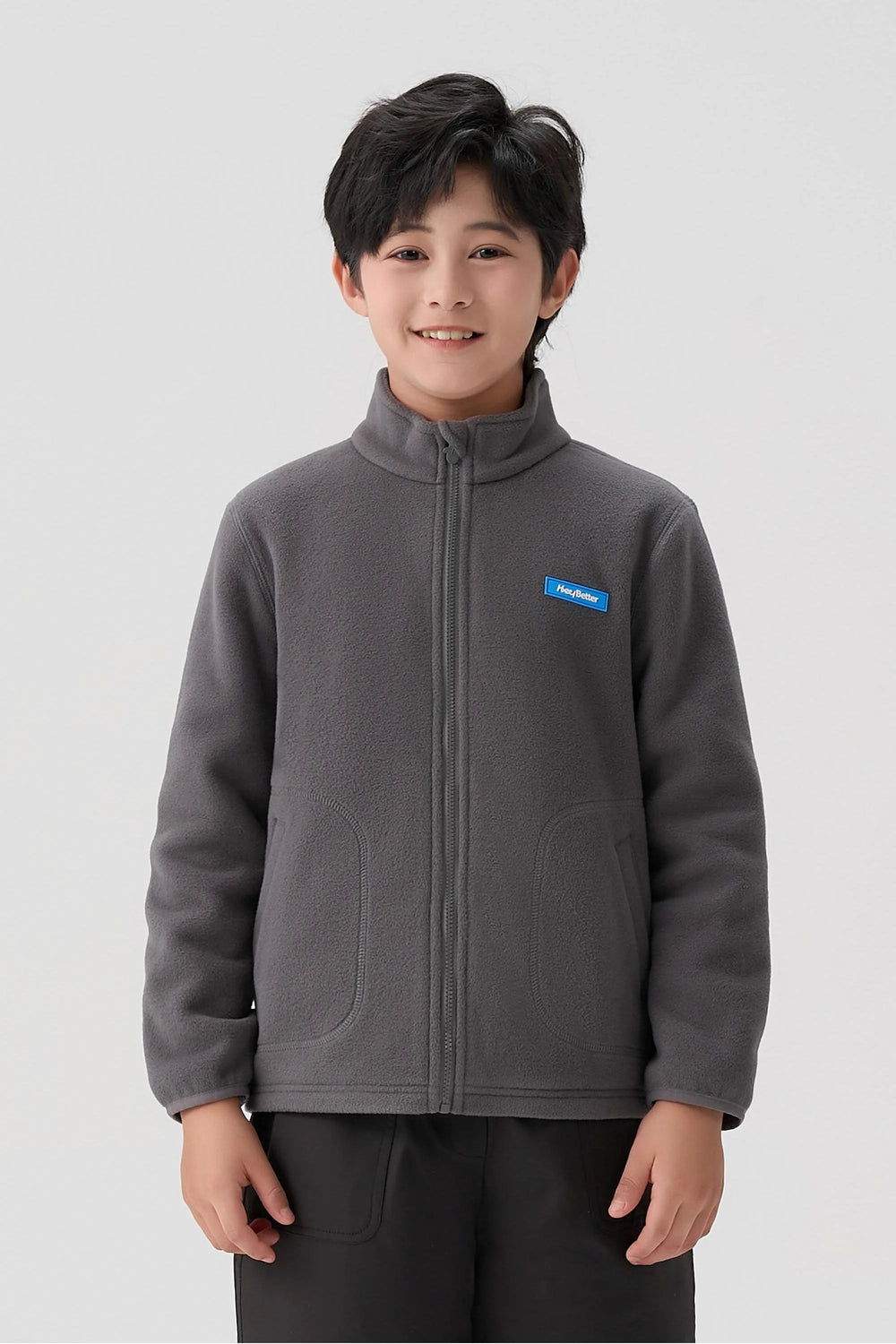 Lightweight Fleece Jacket - Ash Gray