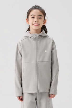 Windproof Cloud-Fleece Jacket - Light Grey