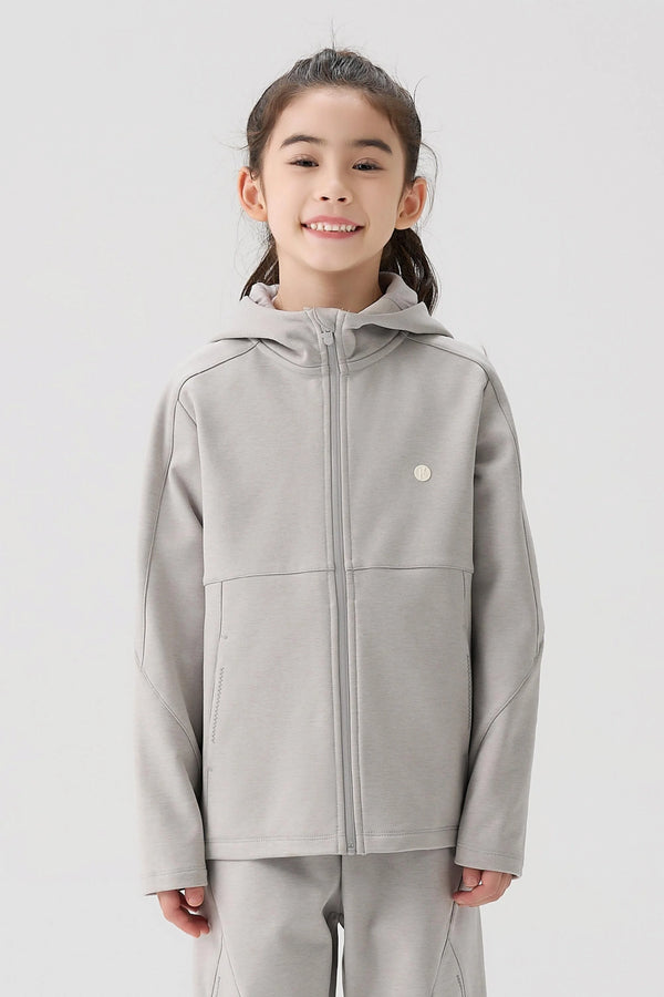 Windproof Cloud-Fleece Jacket - Light Grey