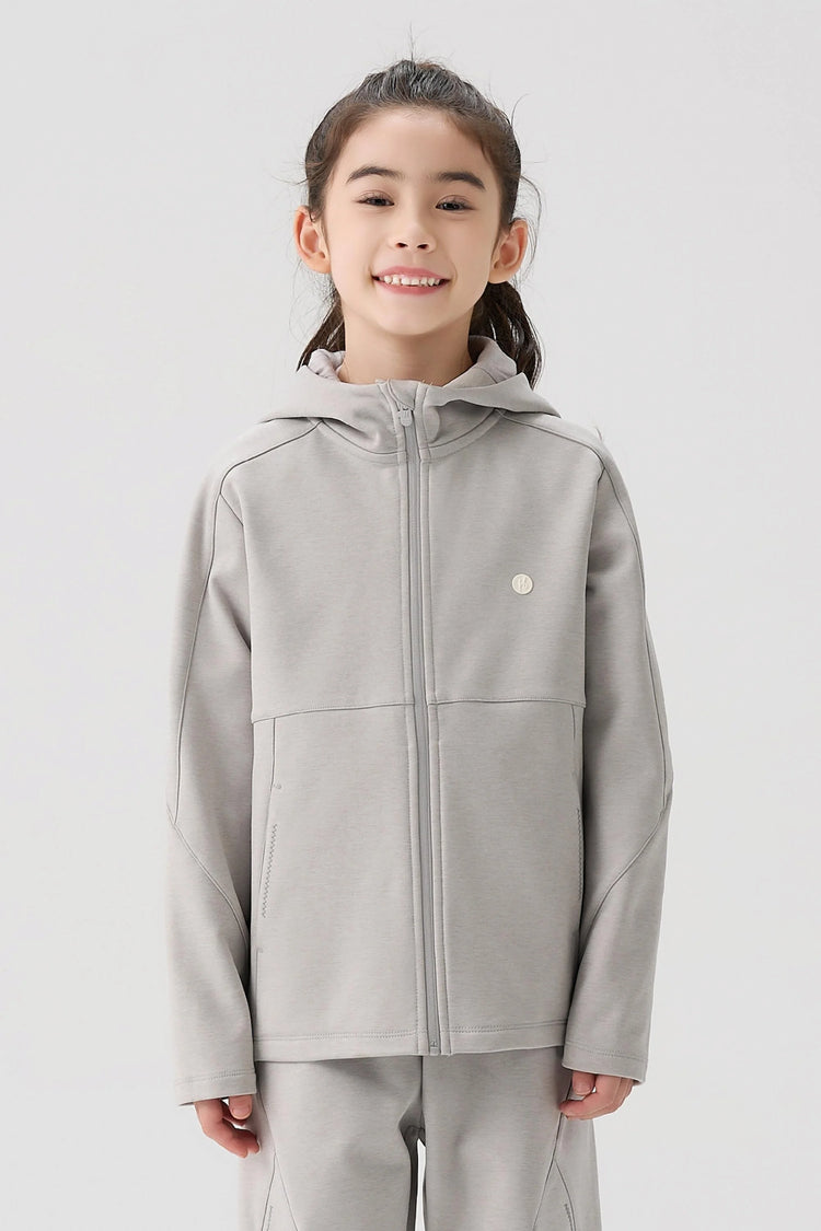 Windproof Cloud-Fleece Jacket - Light Grey