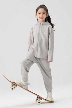 Windproof Cloud-Fleece Jacket - Light Grey