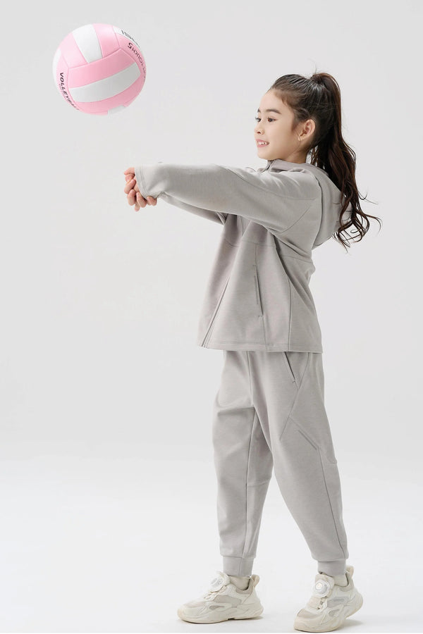 Windproof Cloud-Fleece Jacket - Light Grey