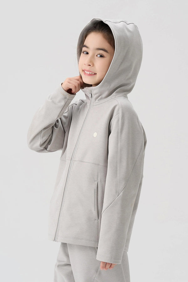 Windproof Cloud-Fleece Jacket - Light Grey