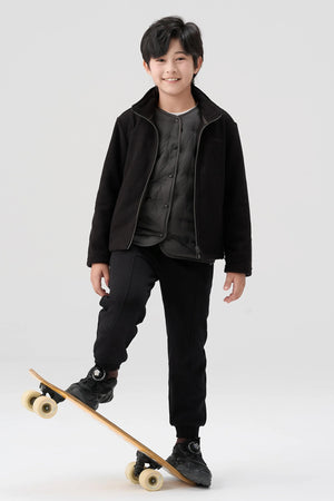 Two-Piece Convertible Jacket - Charcoal