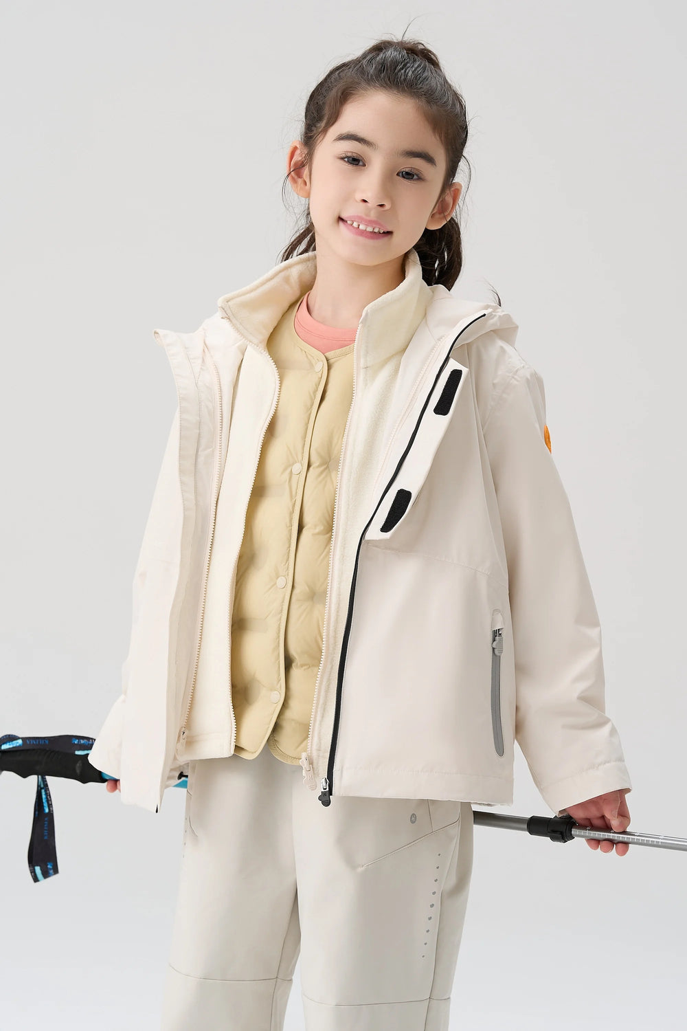 Two-Piece Convertible Jacket - Classic White