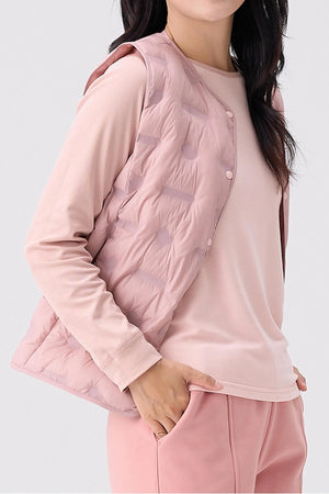 FeatherLite Down Vest - Dusty Rose