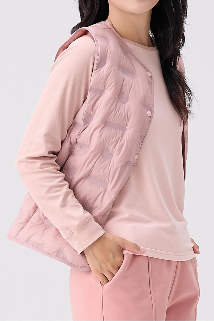 FeatherLite Down Vest - Dusty Rose