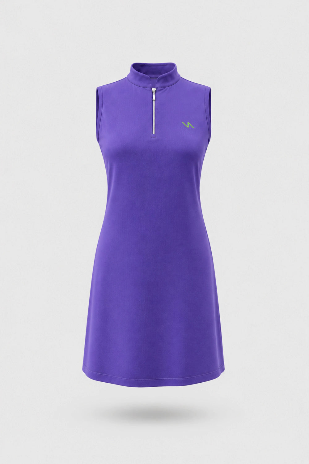 The Sleeveless Zip Golf Dress - Violet