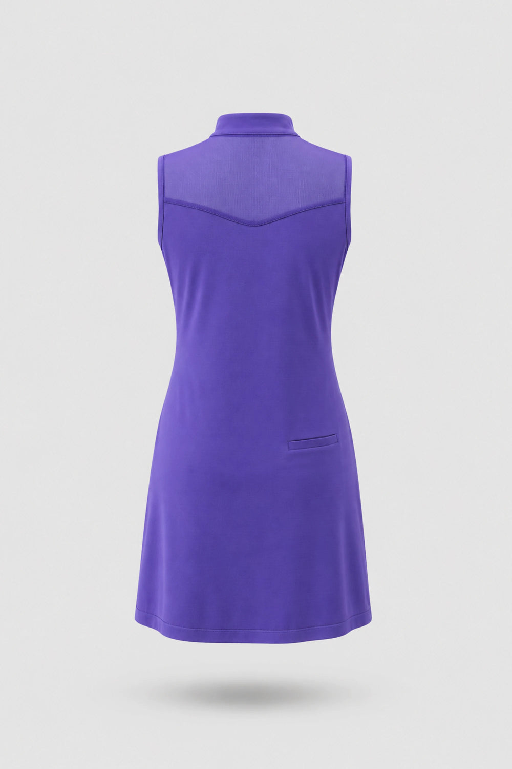 The Sleeveless Zip Golf Dress - Violet