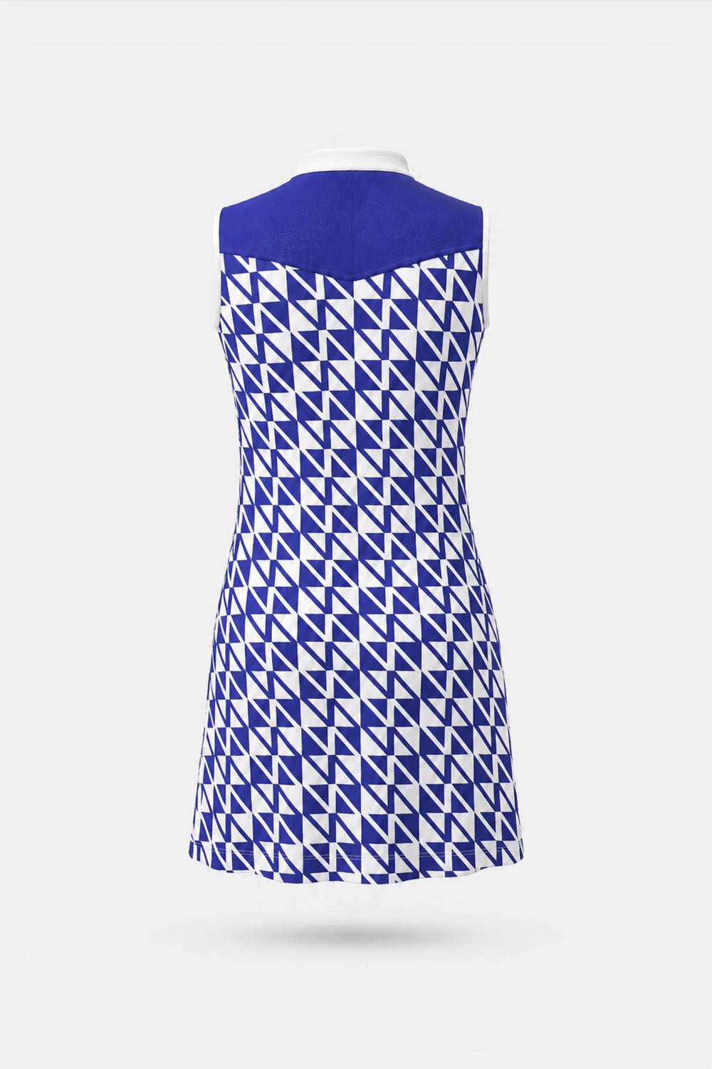 The Sleeveless Zip Golf Dress - Signature Blue