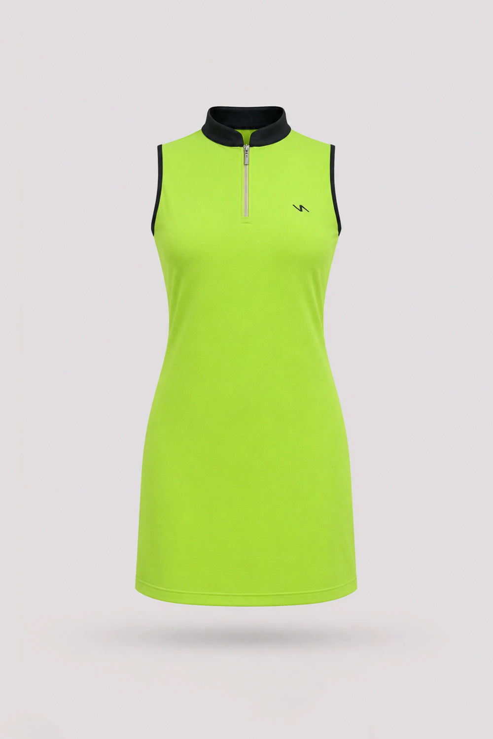 The Sleeveless Zip Golf Dress - Volt Green