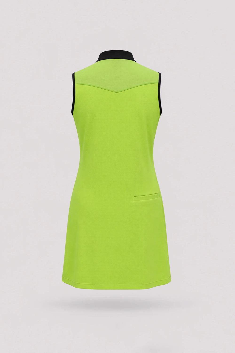 The Sleeveless Zip Golf Dress - Volt Green
