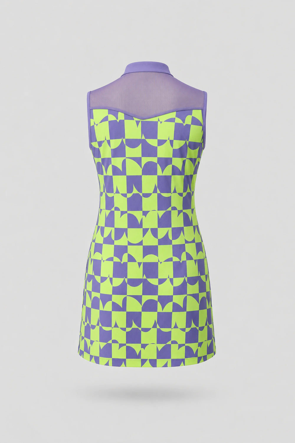 The Sleeveless Zip Golf Dress - Paradox Geo