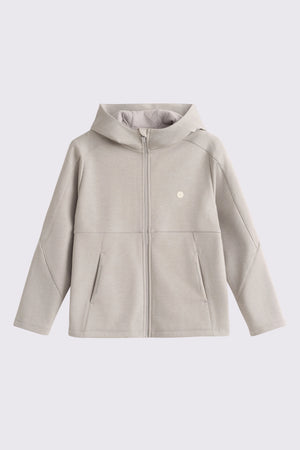 Windproof Cloud-Fleece Jacket - Light Grey