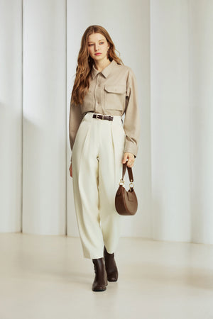 Women's Modern Double Pocket Shirt