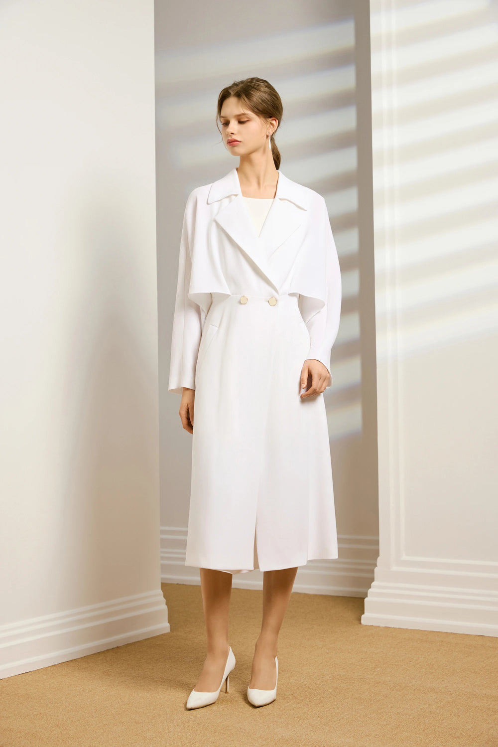 Women's Cape Overlay Coat