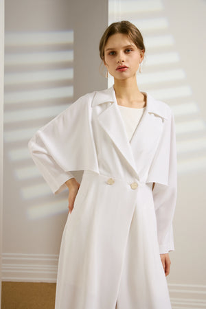 Women's Cape Overlay Coat