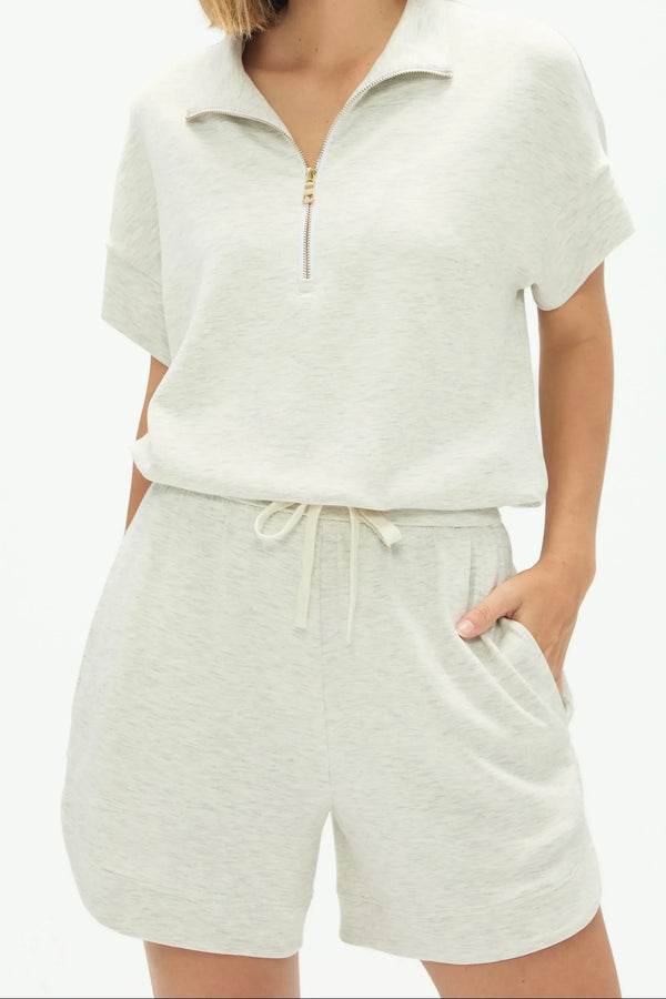 Women’s Short Sleeve Sweat - Heather Mist