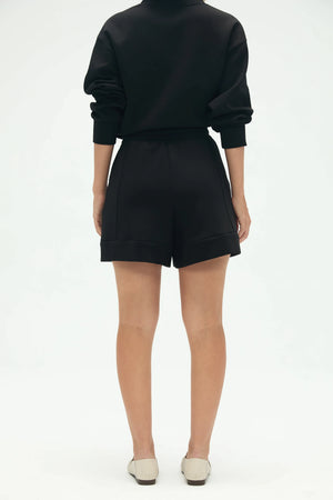 Women’s Structured Lounge Shorts - Jet Black