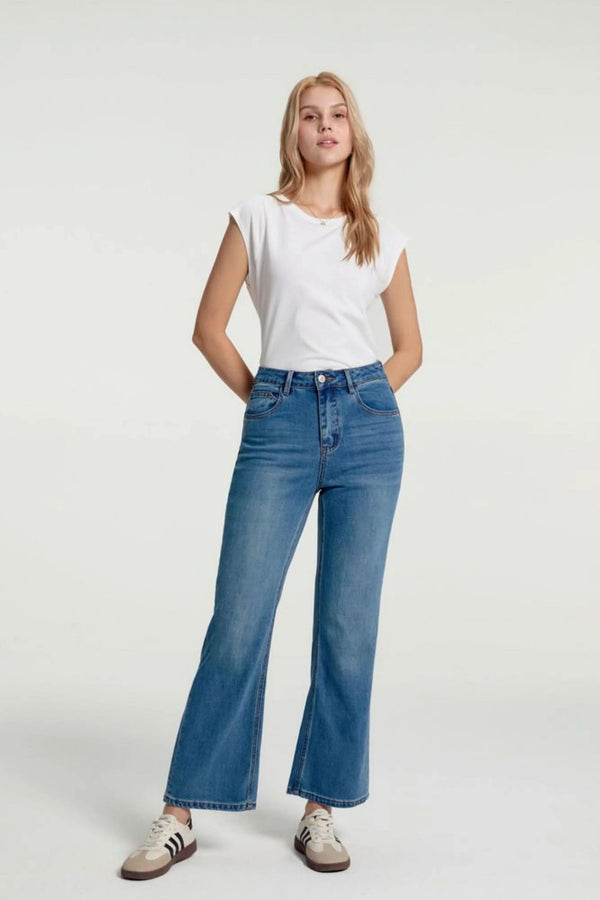 Women’s Lace-Back Cap Sleeve Tee - Porcelain White