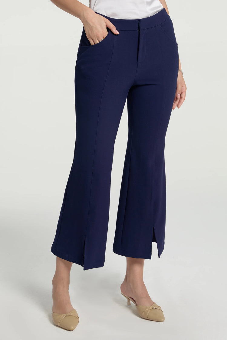 Women’s Tailored Kick-Flare Trousers - Midnight Navy