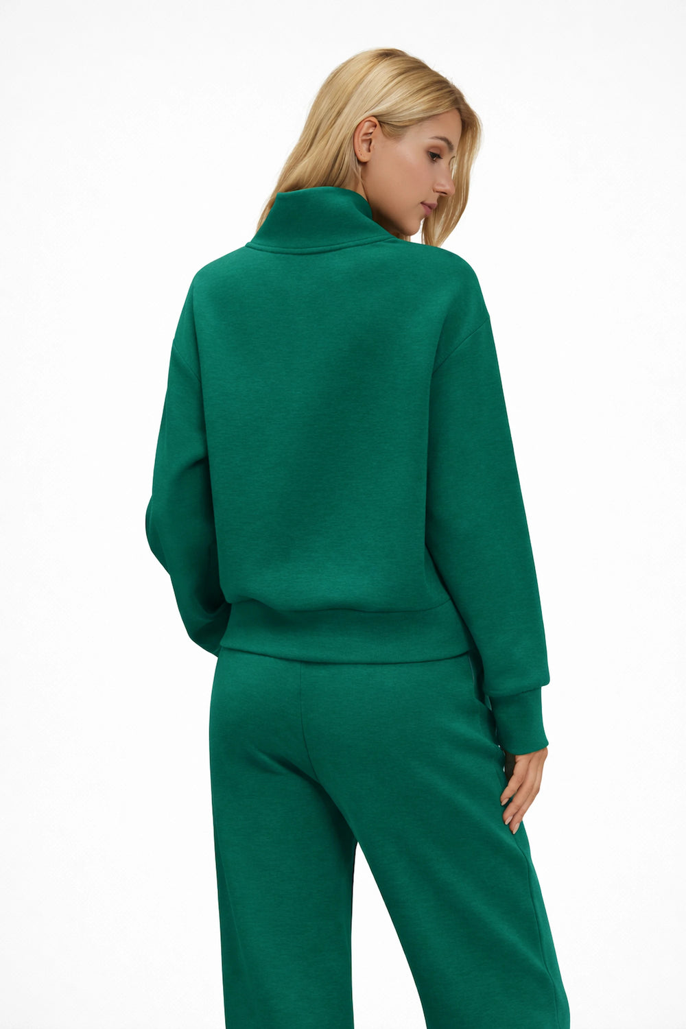 Women’s Luxe Half-Zip Pullover - Deep Teal