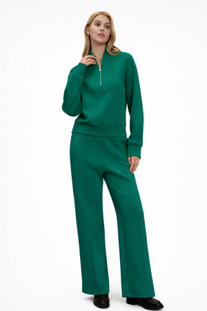 Women’s Luxe Half-Zip Pullover - Deep Teal