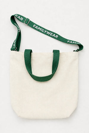 Logo Strap Canvas Tote Bag