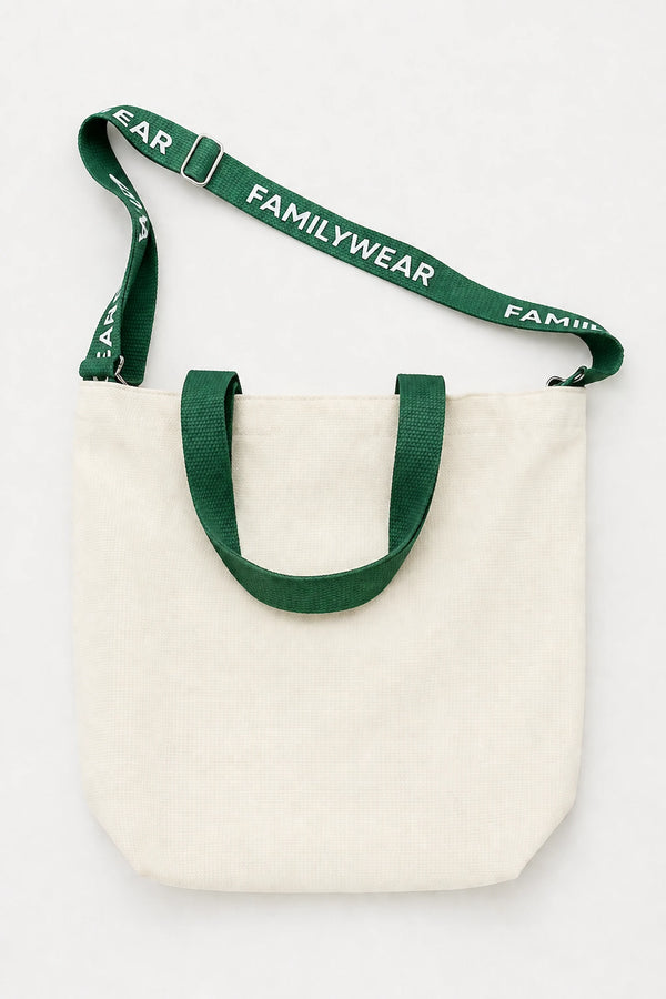 Logo Strap Canvas Tote Bag