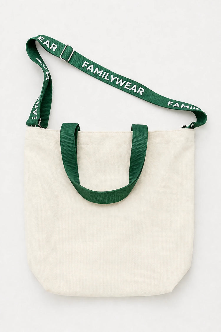 Logo Strap Canvas Tote Bag