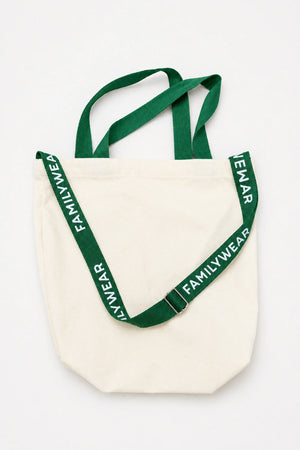Logo Strap Canvas Tote Bag