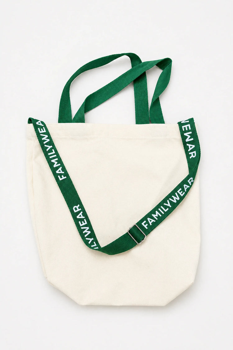 Logo Strap Canvas Tote Bag