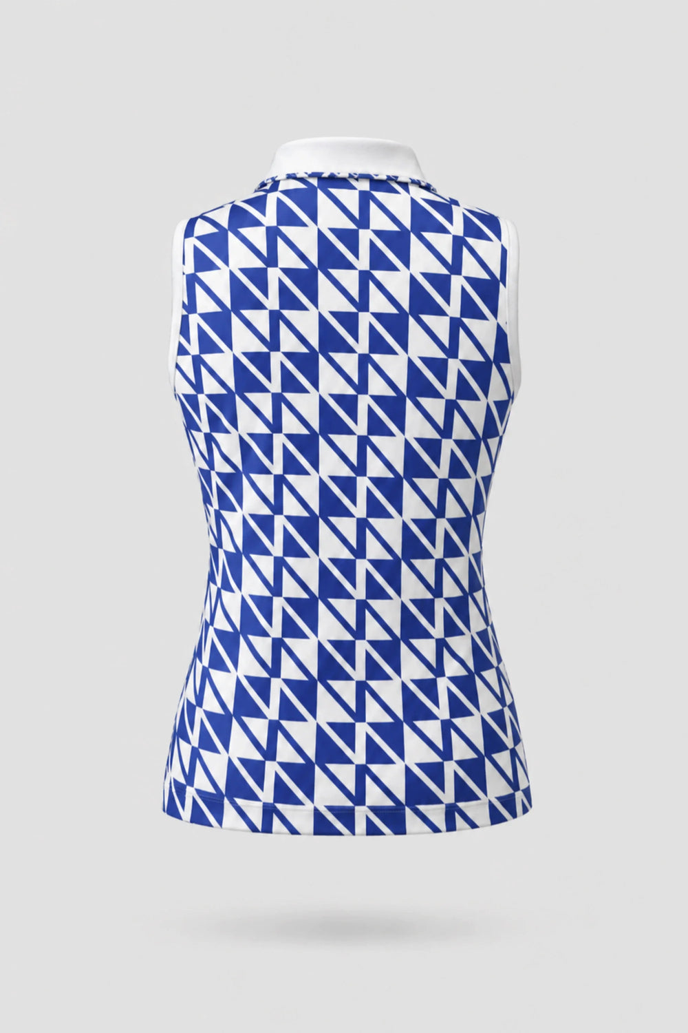 The Sleeveless Zip Neck Golf Polo - Signature Blue