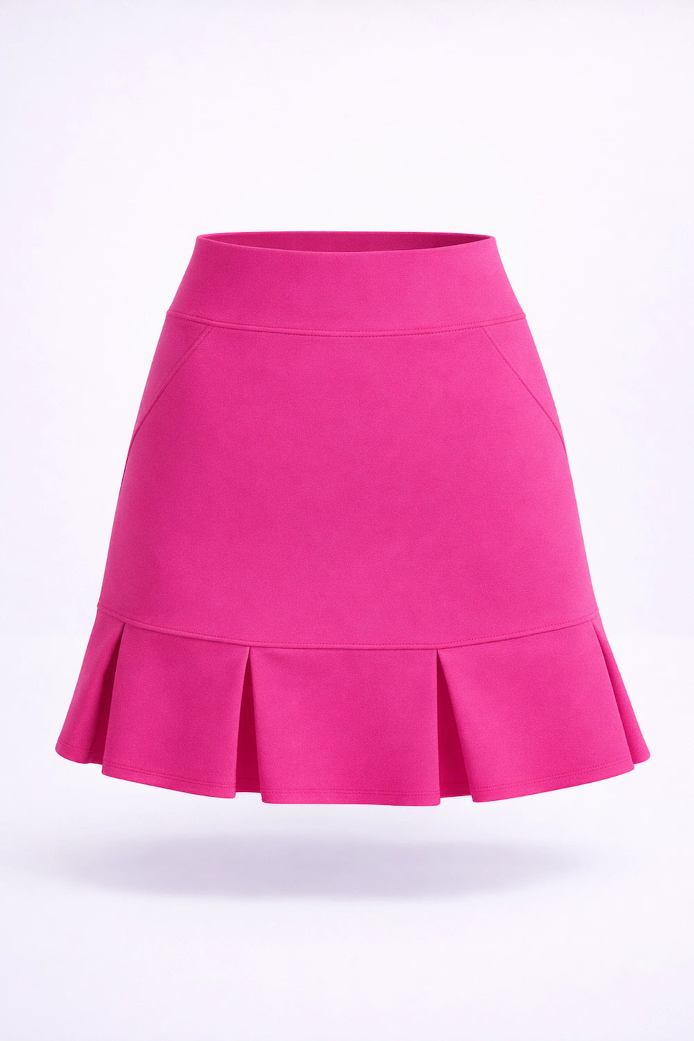 Women’s Pleated Hem Pocket UPF 50+ Skort 19" - Magenta