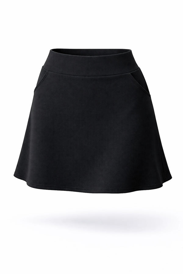 Women’s Smooth A-Line Active UPF 50+ Skort - Black