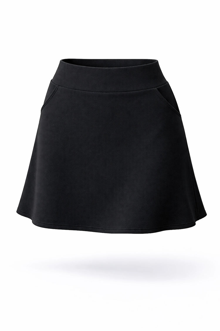 Women’s Smooth A-Line Active UPF 50+ Skort - Black