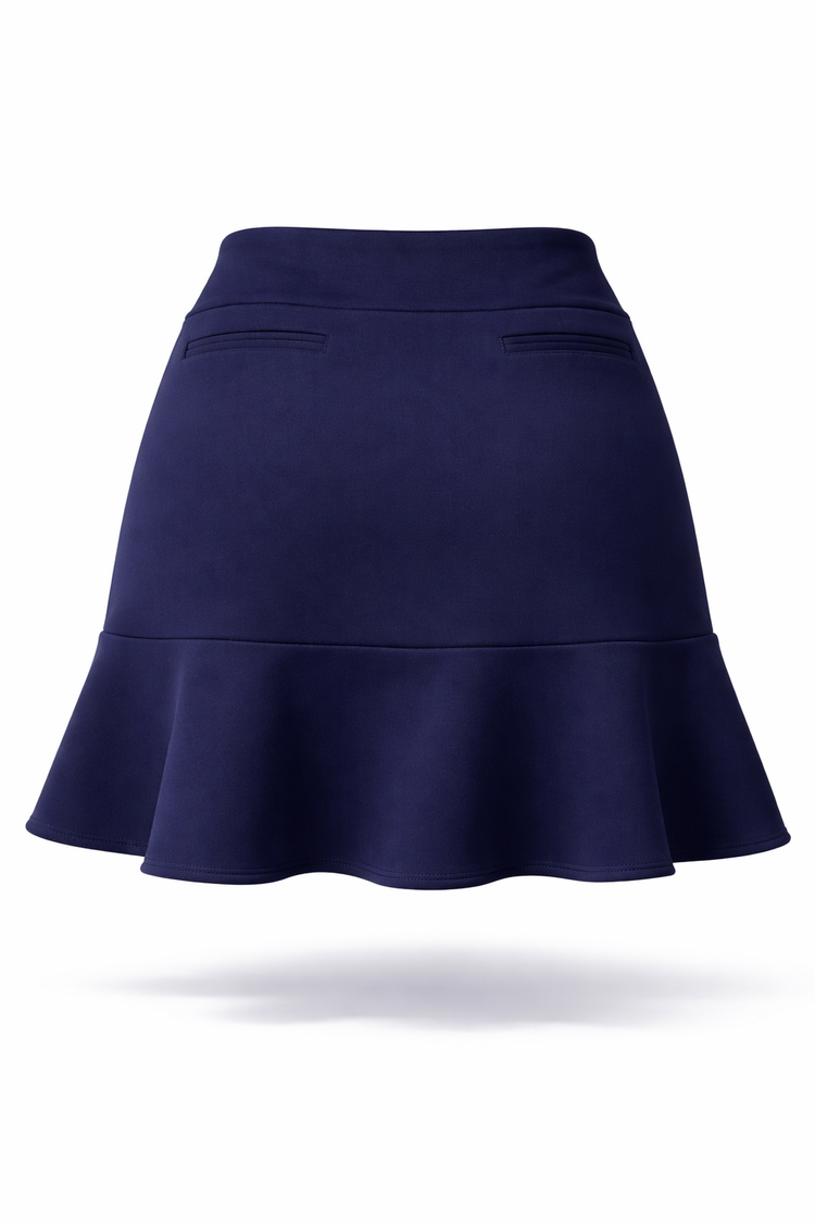 Women’s Flounce Zip Pocket UPF 50+ Skort 18" - Midnight Navy