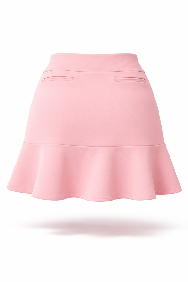 Women’s Flounce Zip Pocket UPF 50+ Skort 18" - Soft Pink