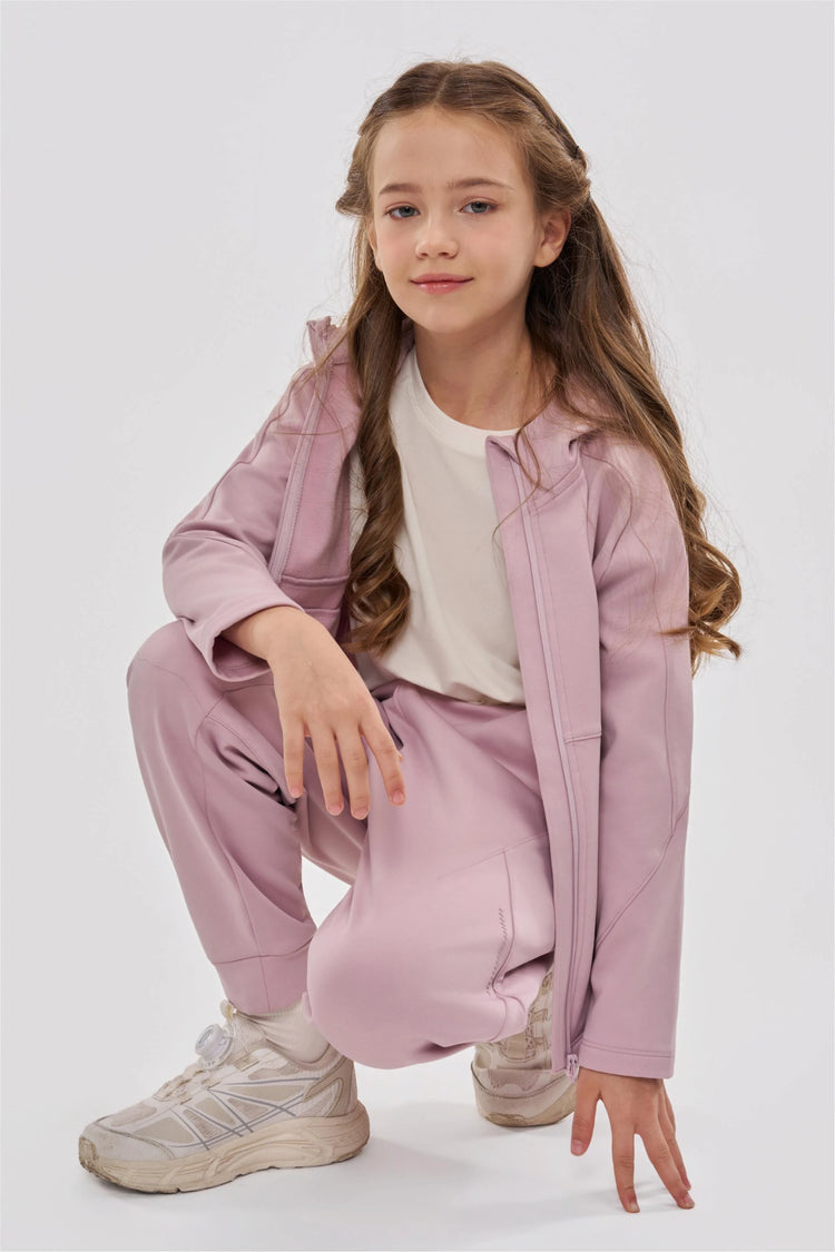 Windproof Cloud-Fleece Jacket - Dusty Rose