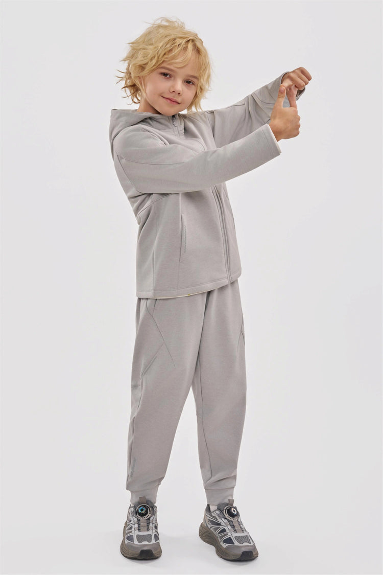 Windproof Cloud-Fleece Jacket - Light Grey