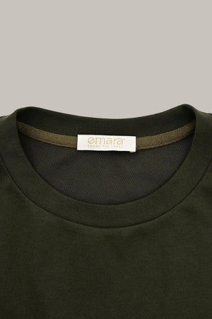 Oversized Classic Tee - Dark Olive Green