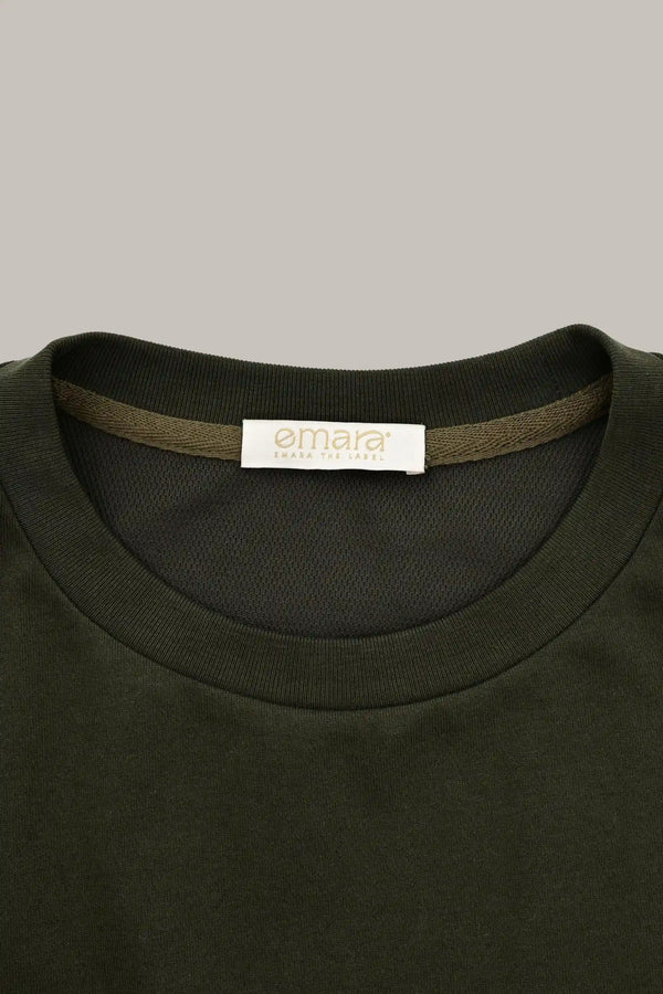 Oversized Classic Tee - Dark Olive Green