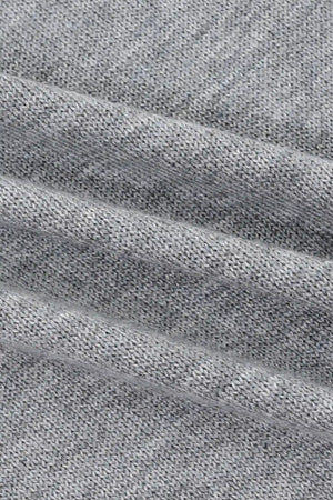 Knit Tie Wrap Shawl - Heather Grey
