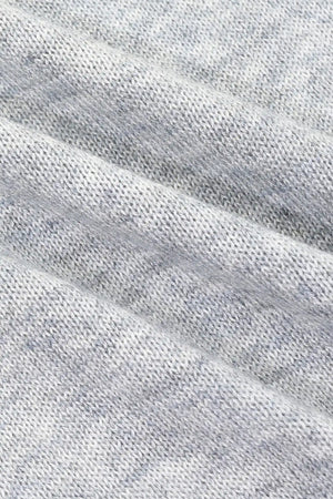 Knit Tie Wrap Shawl - Light Heather Grey