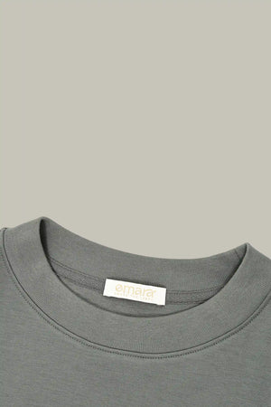 The Oversized Crewneck - Sage Grey
