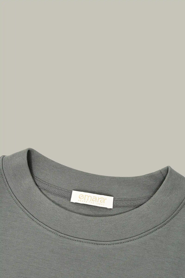 The Oversized Crewneck - Sage Grey