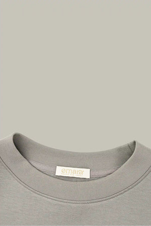 The Oversized Crewneck - Warm Taupe