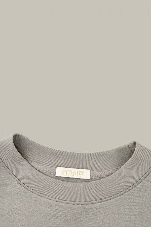 The Oversized Crewneck - Warm Taupe