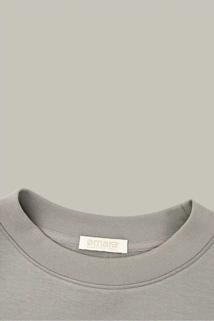 The Oversized Crewneck - Warm Taupe
